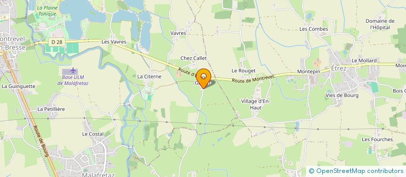 localisation de l'entreprise MOINE à MALAFRETAZ