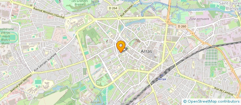 localisation de l'entreprise MOINE à ARRAS