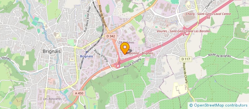 localisation de l'entreprise MOINE TRANSPORTS à BRIGNAIS