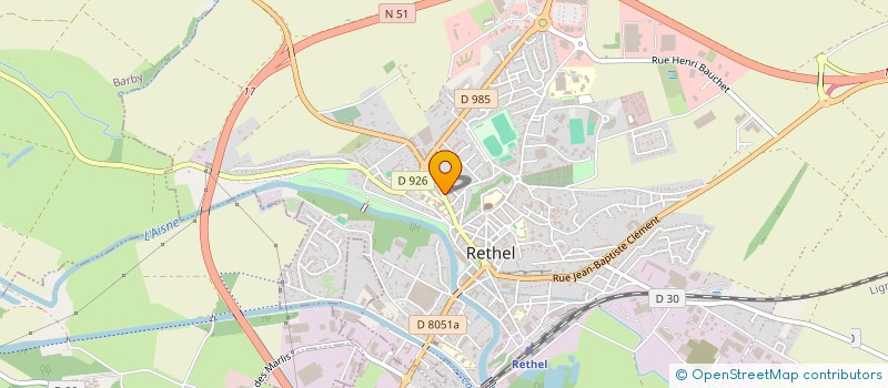 localisation de l'entreprise MOINEAU  RETHEL