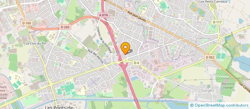 localisation de l'entreprise MOINEAUX PEINTURE  LES PONTS-DE-CE