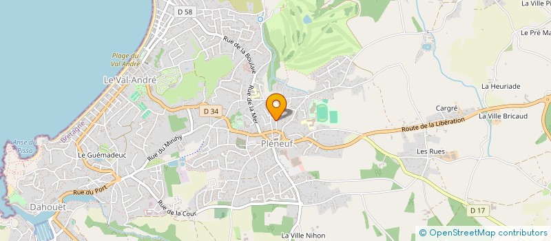 localisation de l'entreprise MOINERIE LR  PLENEUF-VAL-ANDRE