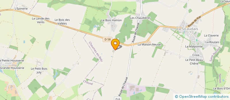 localisation de l'entreprise MOINET CONSTRUCTION à CHAUMES-EN-RETZ