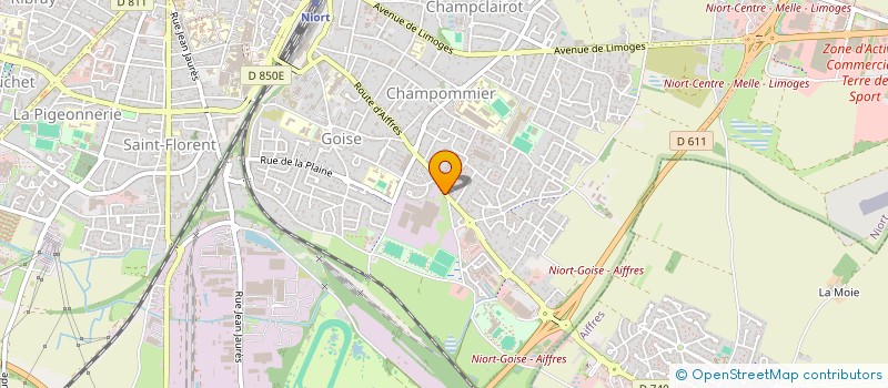 localisation de l'entreprise MOINET TRAVAUX PUBLICS à NIORT
