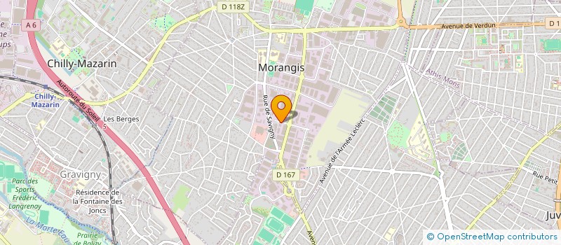 localisation de l'entreprise MOINON URBAINE DE TRAVAUX à MORANGIS