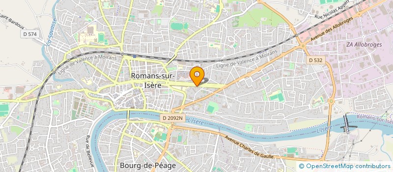 localisation de l'entreprise MOINOUS  ROMANS-SUR-ISERE