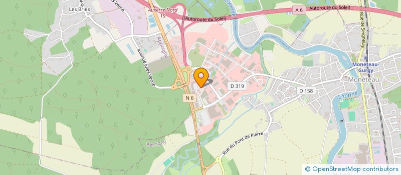 localisation de l'entreprise MOINS 5 à MONETEAU