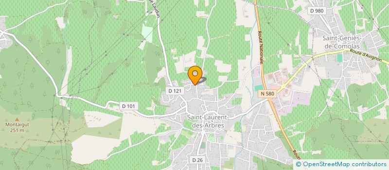 localisation de l'entreprise MOISA  SAINT-LAURENT-DES-ARBRES