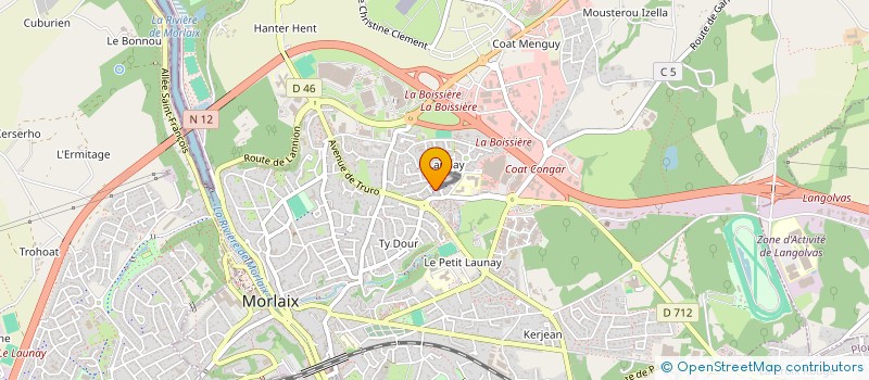 localisation de l'entreprise MOISA GBAC  MORLAIX