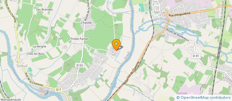 localisation de l'entreprise MOISANS VIEILLISSEMENTS ET PORTAGES à SIREUIL