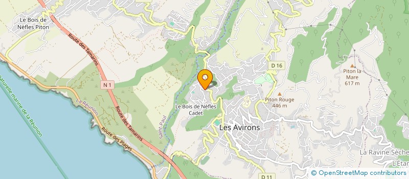 localisation de l'entreprise MOISE TP  LES AVIRONS