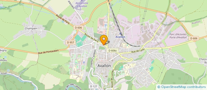 localisation de l'entreprise MOISIRS VACANCES DE LA VILLE D'AVALLON  AVALLON