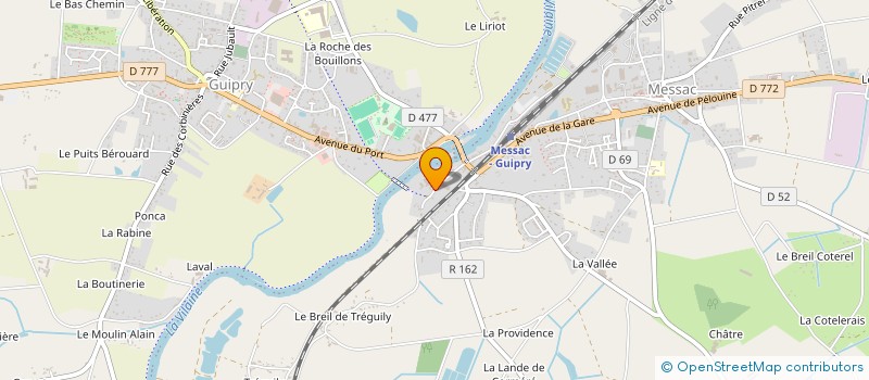 localisation de l'entreprise MOISON COUVERTURE à GUIPRY-MESSAC