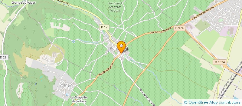 localisation de l'entreprise MOISSENET-BONNARD à POMMARD