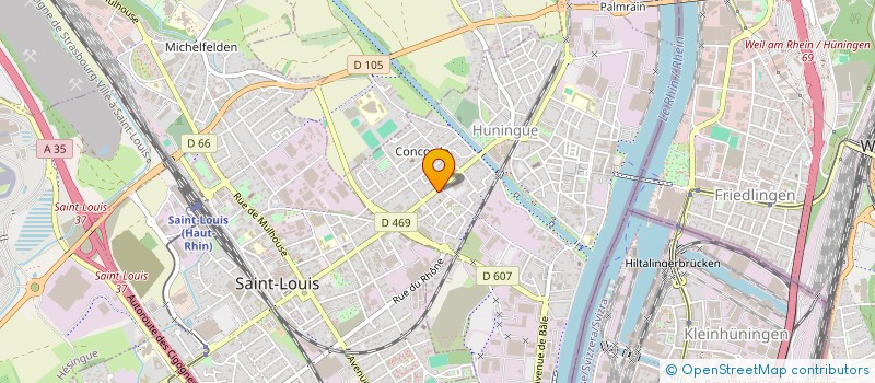 localisation de l'entreprise MOISSENOT ET RADIX IMMOBILIER  HUNINGUE