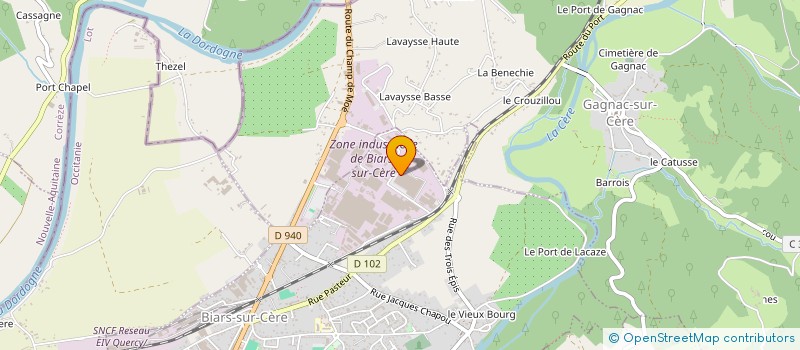 localisation de l'entreprise MOISSINAC ENTREPRISE à BIARS-SUR-CERE