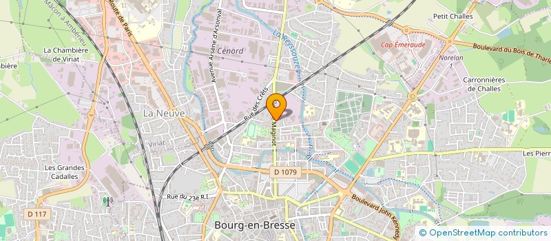 localisation de l'entreprise MOISSONNIER à BOURG-EN-BRESSE
