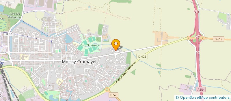 localisation de l'entreprise MOISSY BADMINTON à MOISSY-CRAMAYEL