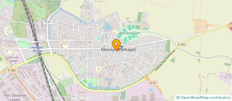 localisation de l'entreprise MOISSY FITNESS à MOISSY-CRAMAYEL
