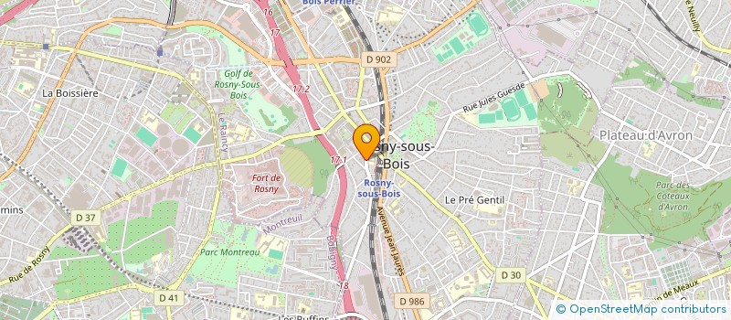 localisation de l'entreprise MOIYA UA à ROSNY-SOUS-BOIS