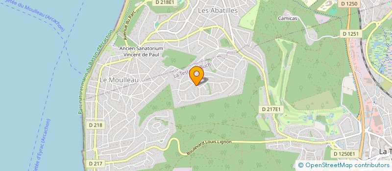 localisation de l'entreprise MOJA à LA TESTE-DE-BUCH