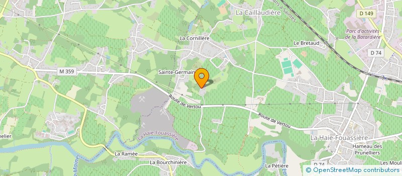 localisation de l'entreprise MOJO  HAIE-FOUASSIERE (LA)