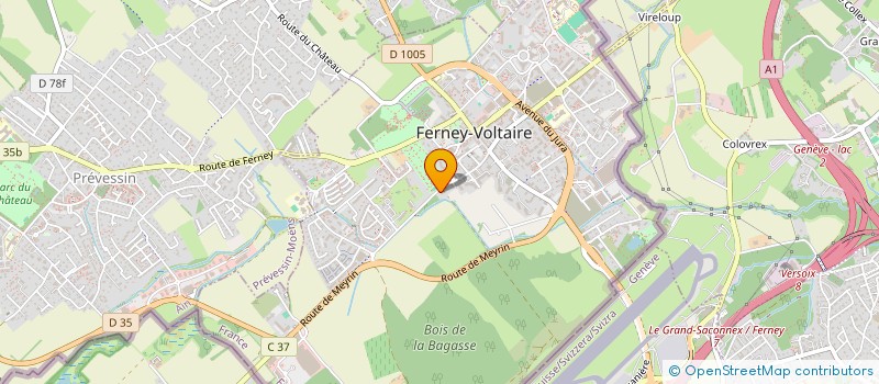 localisation de l'entreprise MOJO CONNECTION à FERNEY-VOLTAIRE