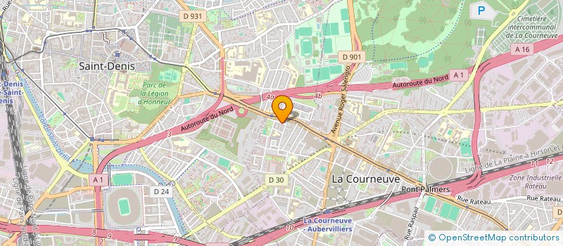 localisation de l'entreprise MOJO EXPRESS SERVICES à LA COURNEUVE