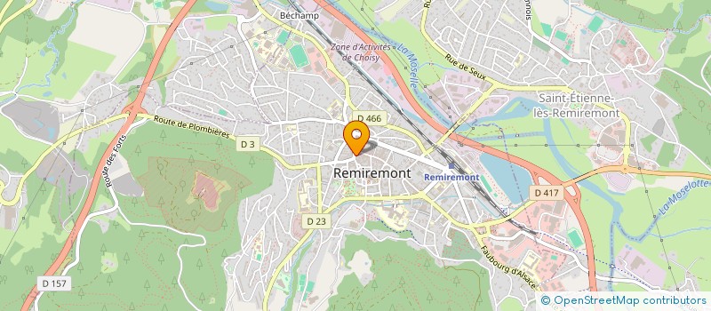 localisation de l'entreprise MOKA ET MIEL  REMIREMONT