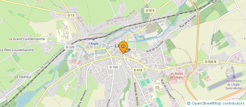 localisation de l'entreprise MOKA FIBRE à L'AIGLE