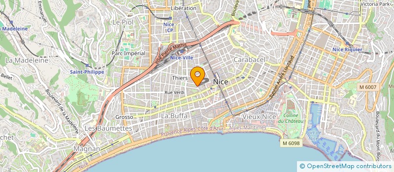 localisation de l'entreprise MOKA IMMO à NICE