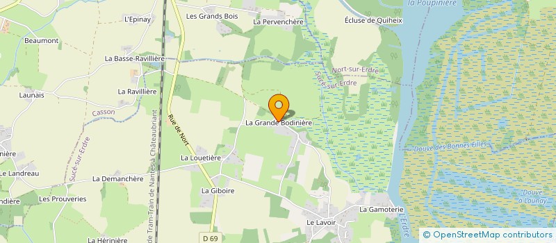 localisation de l'entreprise MOKA, SOLUTION IMAGES ET DESIGN ESPACE  SUCE-SUR-ERDRE