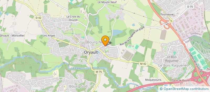 localisation de l'entreprise MOKATEA à ORVAULT