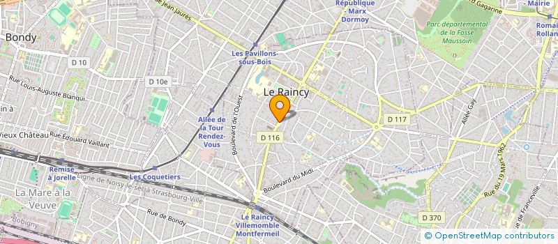 localisation de l'entreprise MOKRANI TAREK à LE RAINCY