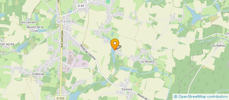 localisation de l'entreprise MOLARD AGRI  SIMANDRE