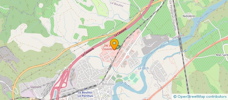 localisation de l'entreprise MOLAS PLOMBERIE  LE BOULOU