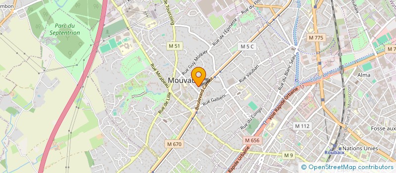 localisation de l'entreprise MOLDUS  MOUVAUX