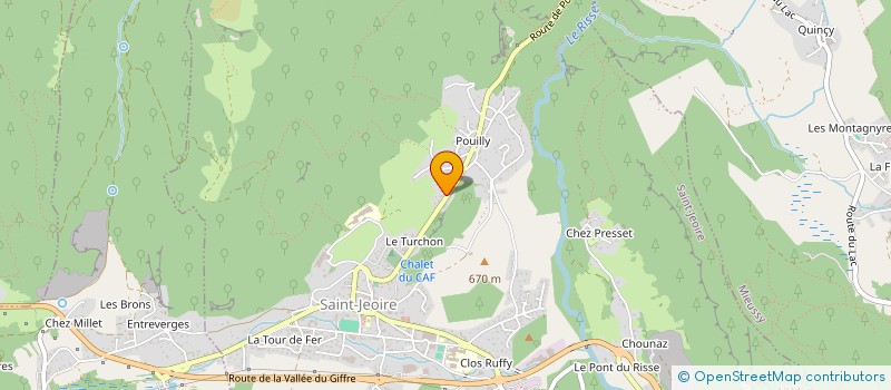 localisation de l'entreprise MOLE PAYSAGE  SAINT-JEOIRE