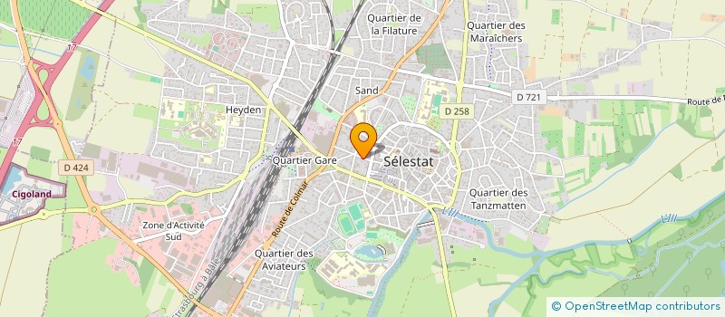 localisation de l'entreprise MOLECULE à SELESTAT