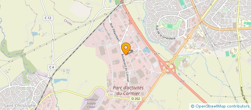 localisation de l'entreprise MOLENE à CHOLET