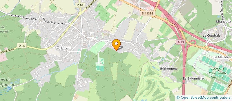 localisation de l'entreprise MOLENE  ORGEVAL