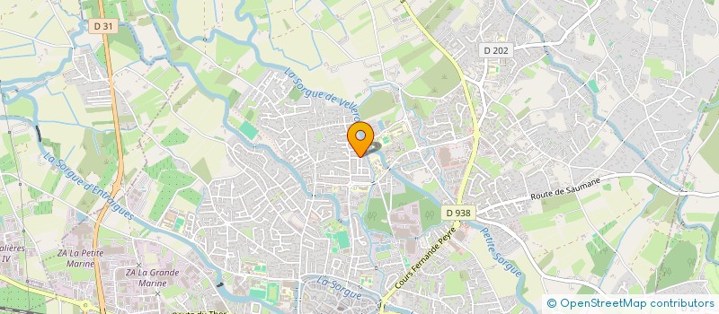 localisation de l'entreprise MOLERA-MAROT  L'ISLE-SUR-LA-SORGUE