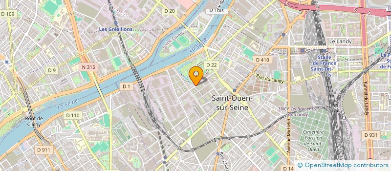 localisation de l'entreprise MOLES ALBERT FABIEN à SAINT-OUEN-SUR-SEINE