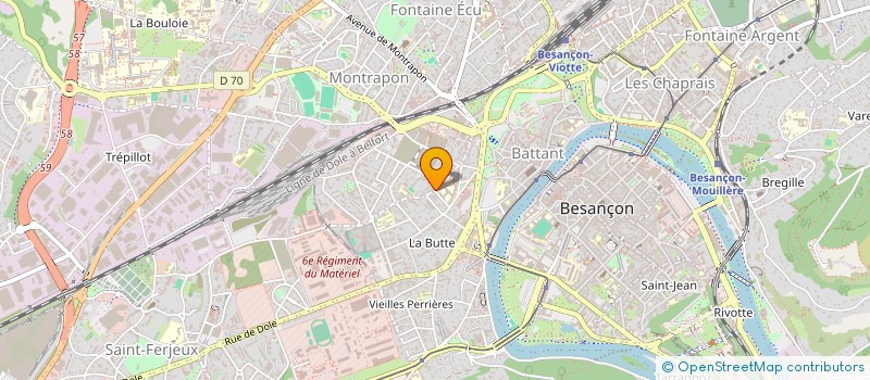 localisation de l'entreprise MOLHERAT - MAIROT  BESANCON