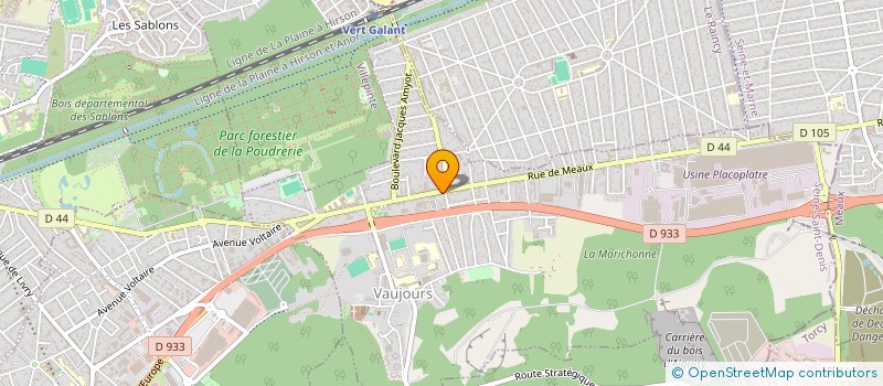 localisation de l'entreprise MOLIE ET COMPAGNIE  VAUJOURS