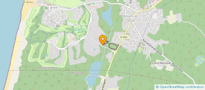 localisation de l'entreprise MOLIETS LA CLAIRIERE  MOLIETS-ET-MAA