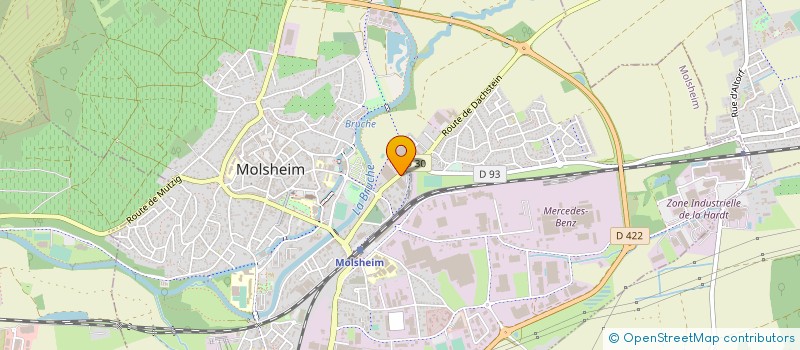 localisation de l'entreprise MOLINA à MOLSHEIM