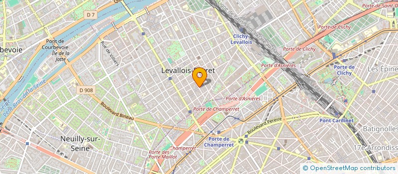 localisation de l'entreprise MOLINE à LEVALLOIS-PERRET