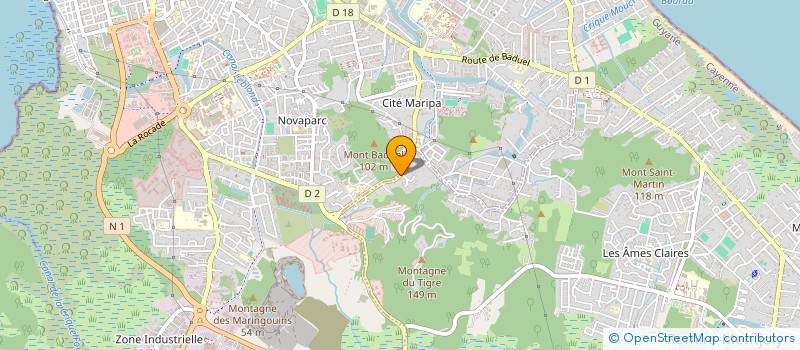 localisation de l'entreprise MOLINE MULTI-TRAVAUX  CAYENNE