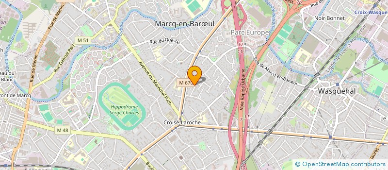 localisation de l'entreprise MOLINEL à MARCQ-EN-BARŒUL